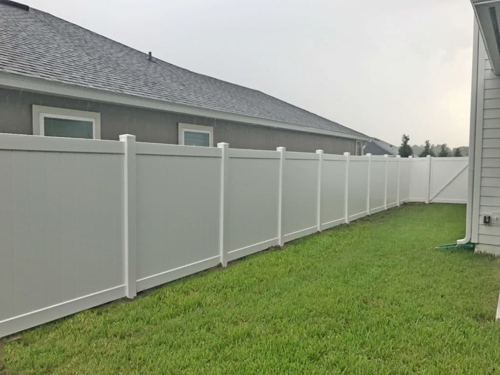 White Vinyl Fencing Jacksonville Featured Installation North regarding sizing 1024 X 768