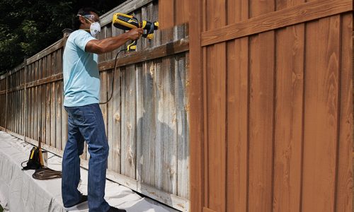 What-is-the-best-way-to-spray-stain-on-a-fence